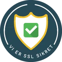 Vi er SSL sikret